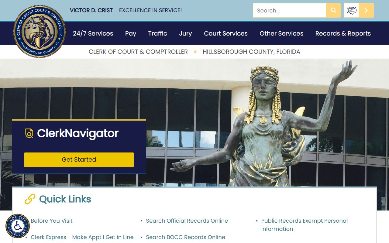 Hillsborough County residents directory clerk of court records search portal